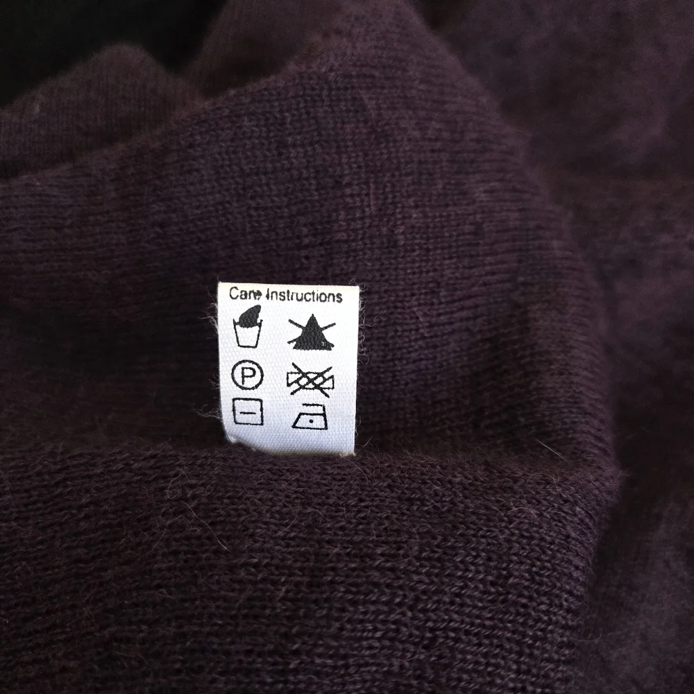 Simply Natural Fantasia Alpaca Blend Open Front Cardigan Shawl Collar Embroidery - Picture 11 of 12